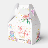 Laten we para-thee, thee verjaardag bedankdoosjes (Achterkant)