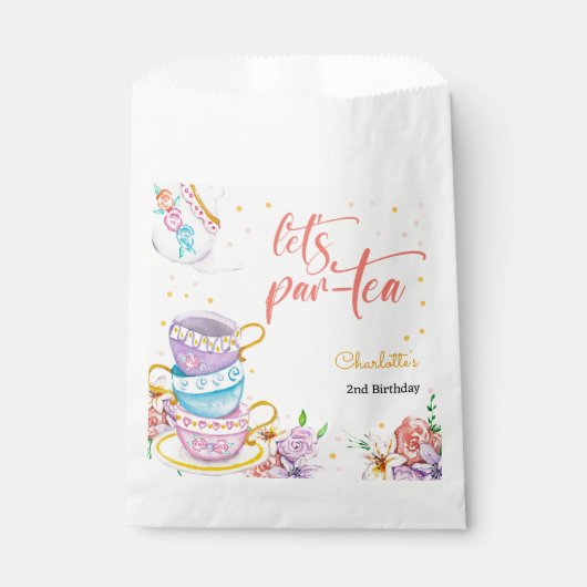 Laten we para-thee, thee verjaardag bedankzakje (Voorkant)