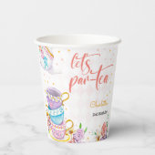Laten we para-thee, thee verjaardag papieren bekers (Achterkant)