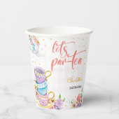 Laten we para-thee, thee verjaardag papieren bekers (Voorkant)