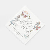 Laten we Partea Fairytale Alice in Wonderland Stor Servet (Hoek)