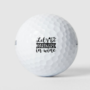 Laten we partners zijn in de wijnsector golfballen