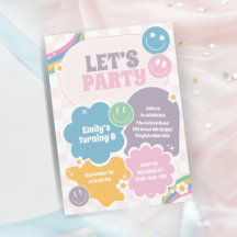 Laten we Pastel Retro Smiles Verjaardag vieren