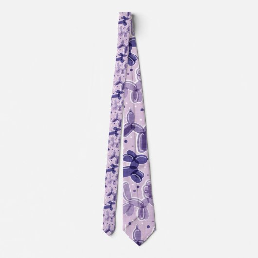 Laten we paw-ty! // Party vorm buigbare ballon hon Stropdas (Achterkant)