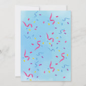 Laten we Paw-ty Puppy Verjaardag Uitnodiging (Achterkant)