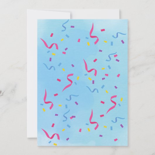 Laten we Paw-ty Puppy Verjaardag Uitnodiging (Achterkant)