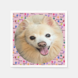 Laten we Paw-ty zijn! aangepaste hond Servet