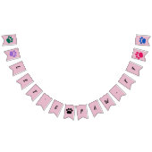 Laten we Paw-ty zijn! Custom Dog party Vlaggetjes (Alle)