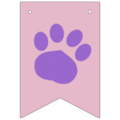 Laten we Paw-ty zijn! Custom Dog party Vlaggetjes (Tweede vlag)