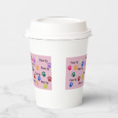 Laten we Paw-ty zijn! Hond verjaardagsfeestje bash Papieren Bekers (Links)