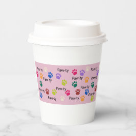 Laten we Paw-ty zijn! Hond verjaardagsfeestje bash Papieren Bekers