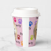 Laten we Paw-ty zijn! Hond verjaardagsfeestje bash Papieren Bekers (Rechts)