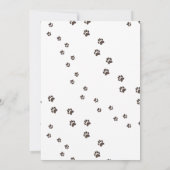 Laten we Paw-ty zijn | Verjaardagsfeestje voor pup Kaart (Achterkant)