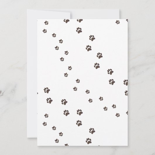 Laten we Paw-ty zijn | Verjaardagsfeestje voor pup Kaart (Achterkant)