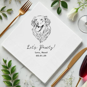 Laten we Pawty aangepaste huisdier cocktail servet
