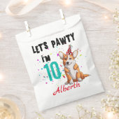 Laten we Pawty Boy of Girl Birthday Party Custom Bedankzakje (Geknipt)