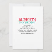 Laten we Pawty Boy of Girl Birthday Party Custom Kaart (Achterkant)