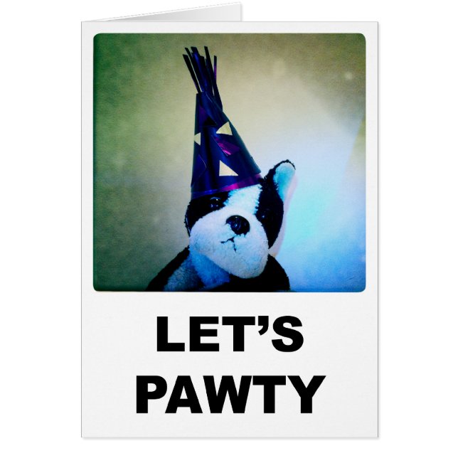 Laten we Pawty Card gebruiken (Voorkant)