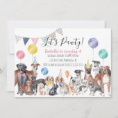 Laten we Pawty Dog Birthday noemen Kaart (Voorkant)