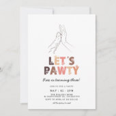 Laten we Pawty Dog Birthday noemen Kaart (Voorkant)