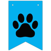 Laten we Pawty Dog/Pet Birthday Party Banner (Tweede vlag)