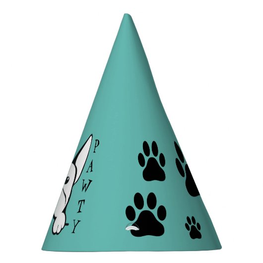 Laten we Pawty French Bulldog Paper Party Petten Feesthoedjes (Rechts)