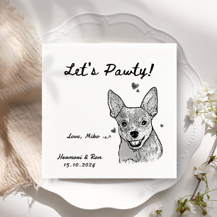 Laten we Pawty gepersonaliseerde huisdier eenvoudi Servet