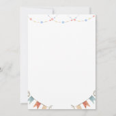 Laten we pawty honden verjaardagsfeestje kaart (Achterkant)