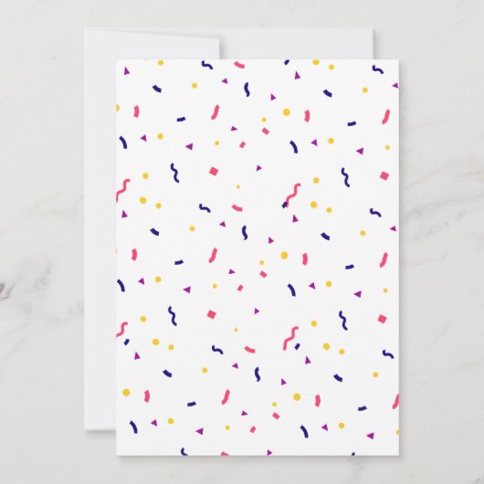 Laten we pawty, hond's verjaardagsfeestje kaart (Achterkant)