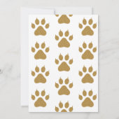 Laten we pawty, hond's verjaardagsfeestje kaart (Achterkant)