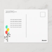 Laten we Pawty Party Dier Kinder Puppy Dog Verjaar Briefkaart (Achterkant)