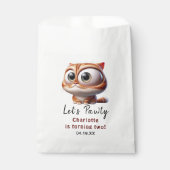 Laten we Pawty zijn! Schattige Cat 2e verjaardagsf Bedankzakje (Voorkant)