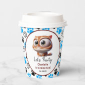 Laten we Pawty zijn! Schattige Cat 2e verjaardagsf Papieren Bekers (Achterkant)