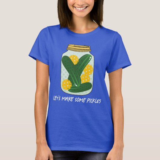🥒 Laten we 🥒 Pickleball T-Shirt spelen (Voorkant)