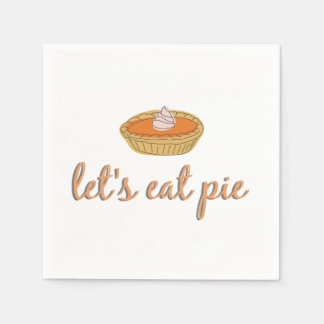 Laten we Pie eten - Thanksgiving/Friendsgiving Nap Servet
