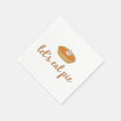 Laten we Pie eten - Thanksgiving/Friendsgiving Nap Servet (Hoek)