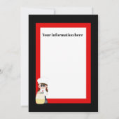 Laten we Pizza feestuitnodiging maken Kaart (Achterkant)