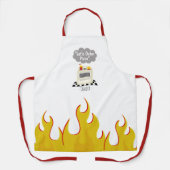 Laten we Pizza Kitchen vuurgevechten bestellen Schort (Voorkant)