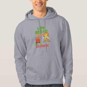 Laten we plezier hebben Grappige kip en pizza Hoodie