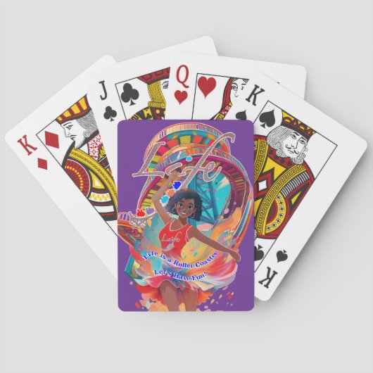 Laten we plezier hebben! pokerkaarten (Achterkant)