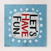 Laten we plezier Jigsaw puzzel (Horizontaal)