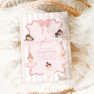 Laten we Plié Girls Coquette Ballerina Verjaardag Kaart
