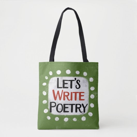 Laten we poëzie Canvas tas schrijven (Voorkant)
