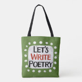 Laten we poëzie Canvas tas schrijven (Achterkant)