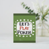 Laten we Poker Briefkaart spelen (Staand voorkant)