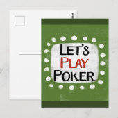 Laten we Poker Briefkaart spelen (Voorkant / Achterkant)
