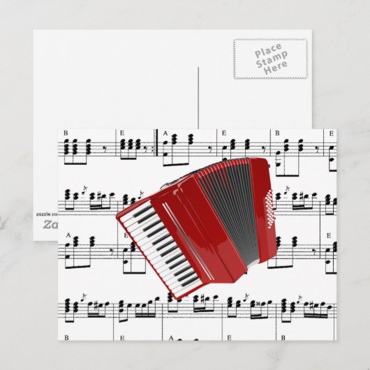 Laten we Polka Briefkaart (Voorkant / Achterkant)