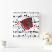 Laten we Polka, rode harmonika op velmuziek, Vierkante Klok (Huis)