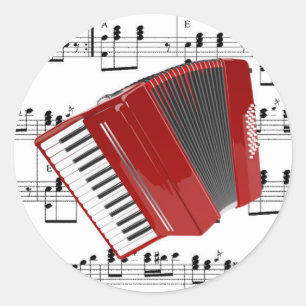 Laten we Polka Ronde Sticker