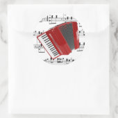 Laten we Polkaen Ronde Sticker (Tas)